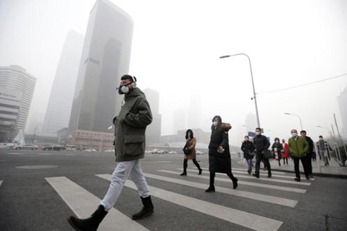 آلودگی هوا در خیابان