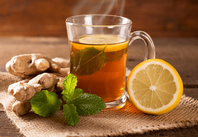 دمنوش زنجبیل برای درمان سرفه